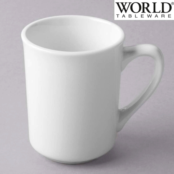 WORLD Bright White Porcelain Kona Mug set of 4 - Picture 2 of 7
